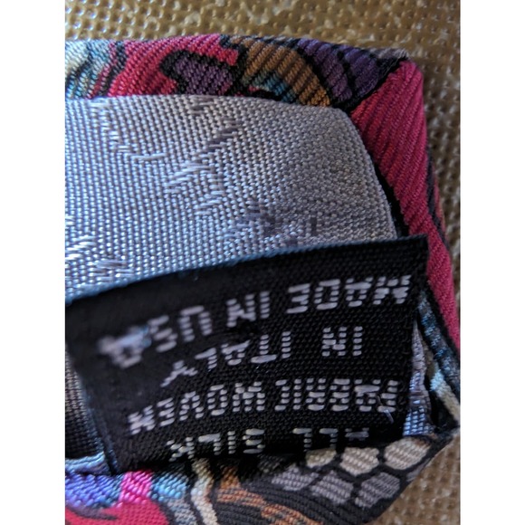 Vintage Christian Dior monsieur lot of 3 ties 2 silk 1 polyester made in USA - Picture 8 of 9